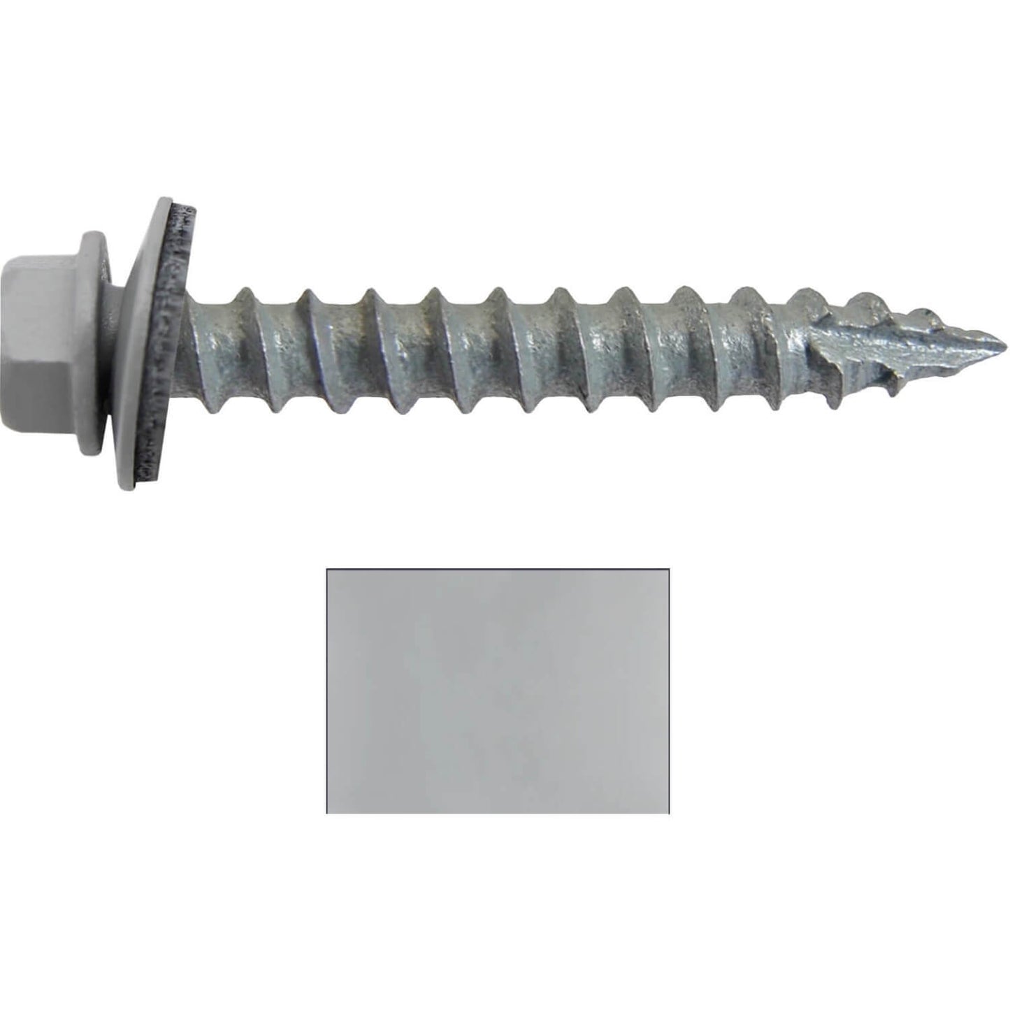 14x1-1/2" Metal Roofing Screw - OLD TOWN GRAY (CLEARANCE)