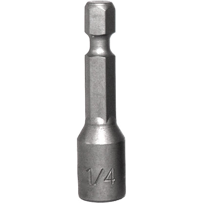 Magnetic Hex Head Driver Bits w/Quick Change Shank - Used for Installing Screws, Nuts, Bolts, etc. - Commonly Used for Metal Roofing Screws