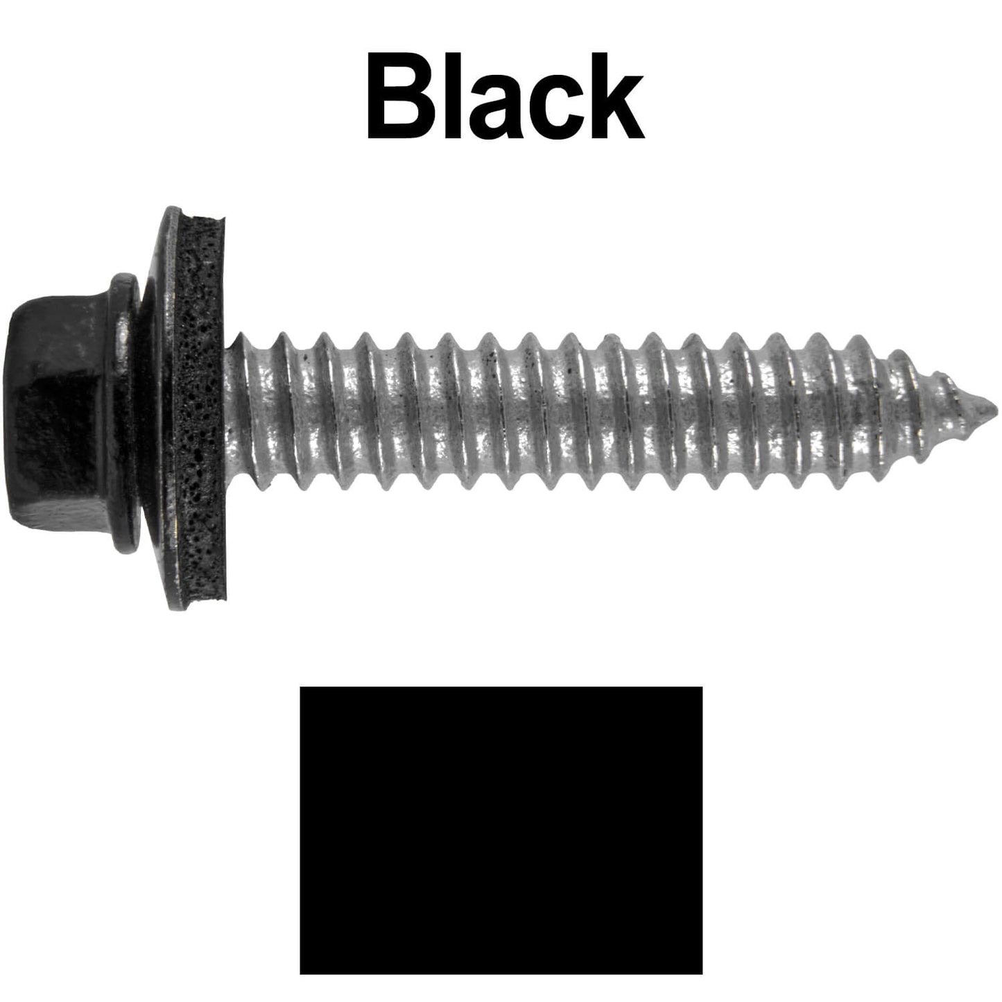 17 x 1-1/2 Metal Roofing Screws - Metal Panel to Metal Purlins and Recovery Screws - Hex Washer Head - EPDM washer.