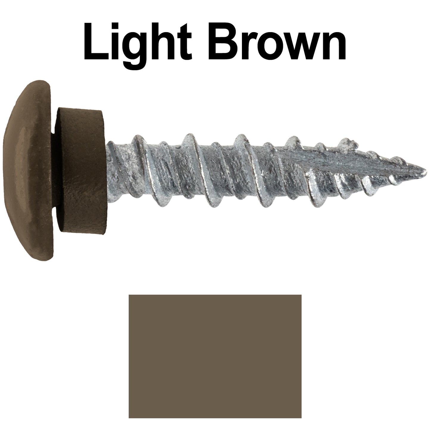 10 X 1" - LOW PROFILE Star Head Roofing Screws - HI-LO Thread - Metal To Wood - T25 Torx Drive Head - EPDM washer.