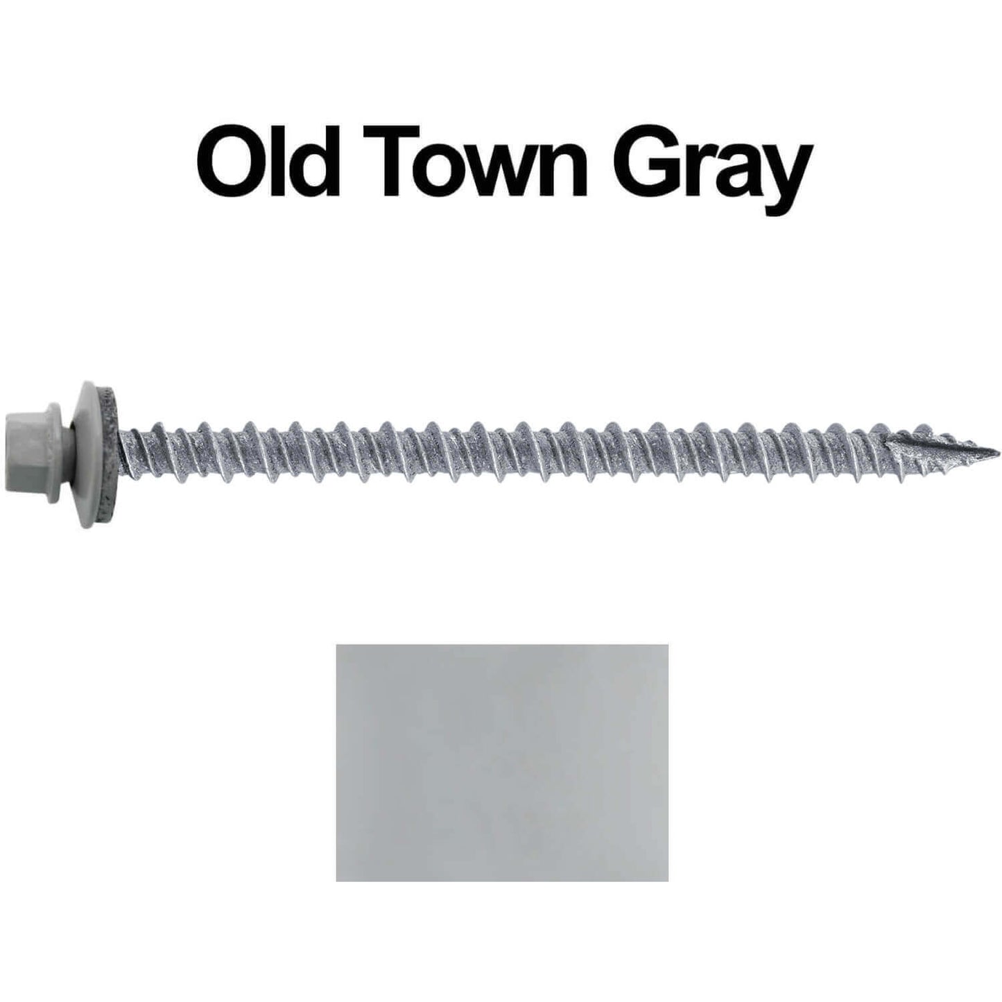 #10 x 3" Metal ROOFING SCREWS - Hex Washer Head - Self starting/self tapping - EPDM washer. Colored head.