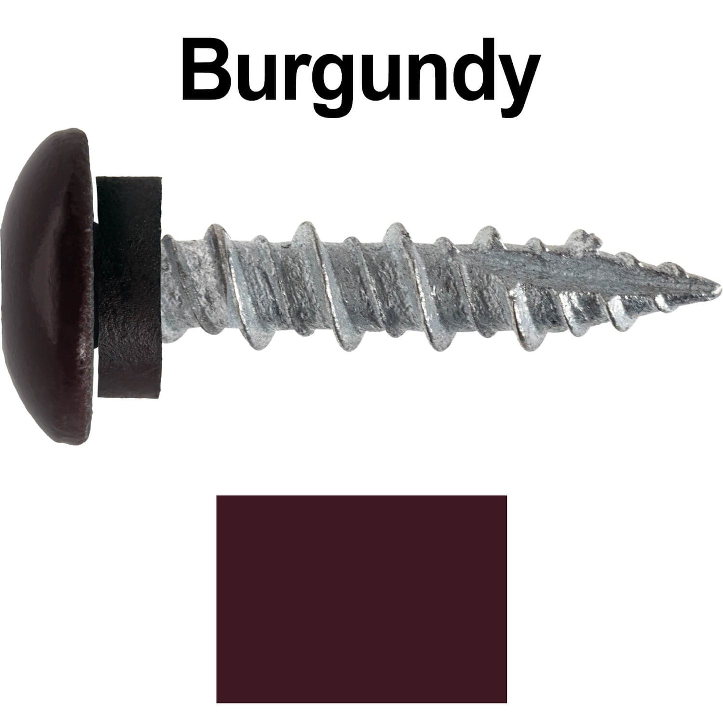 10 X 1" - LOW PROFILE Star Head Roofing Screws - HI-LO Thread - Metal To Wood - T25 Torx Drive Head - EPDM washer.