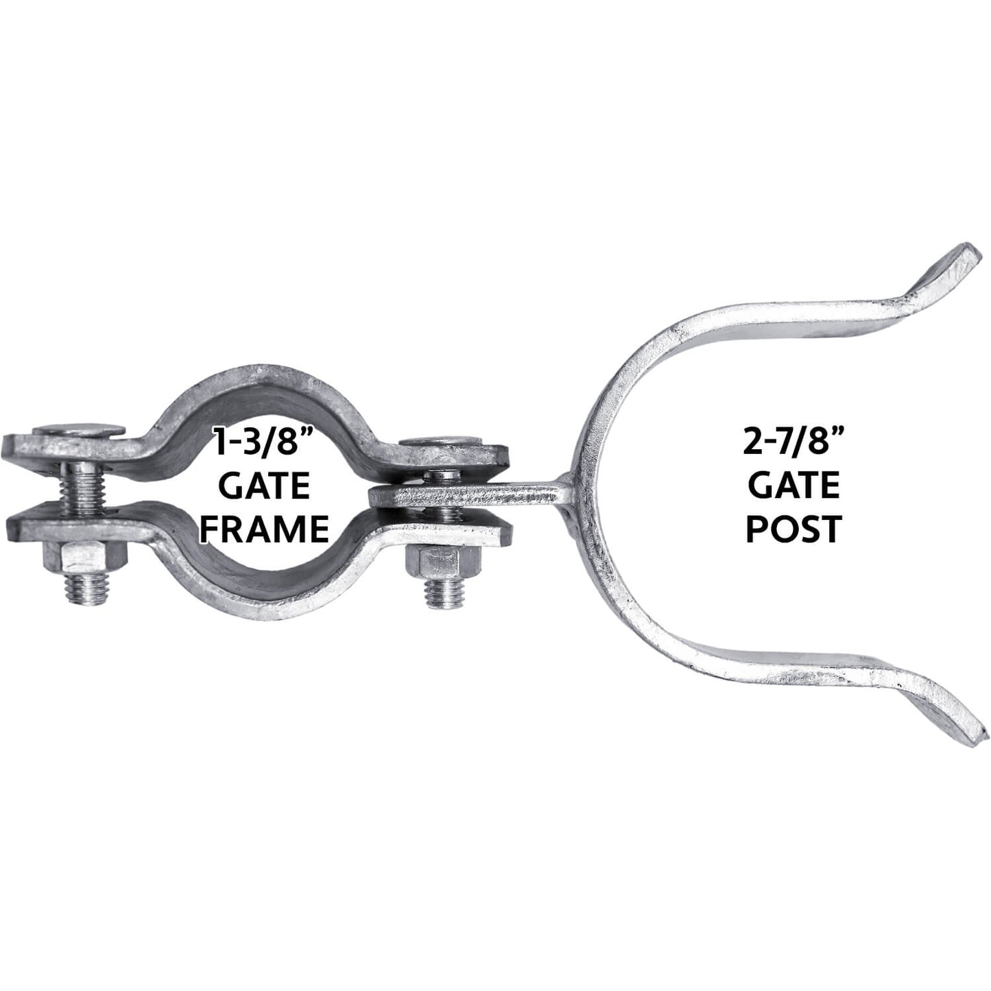Chain Link Fence Gate Fork Latch - Fence Gate Latch - Galvanized Fence Gate Latch With Hole for Padlock