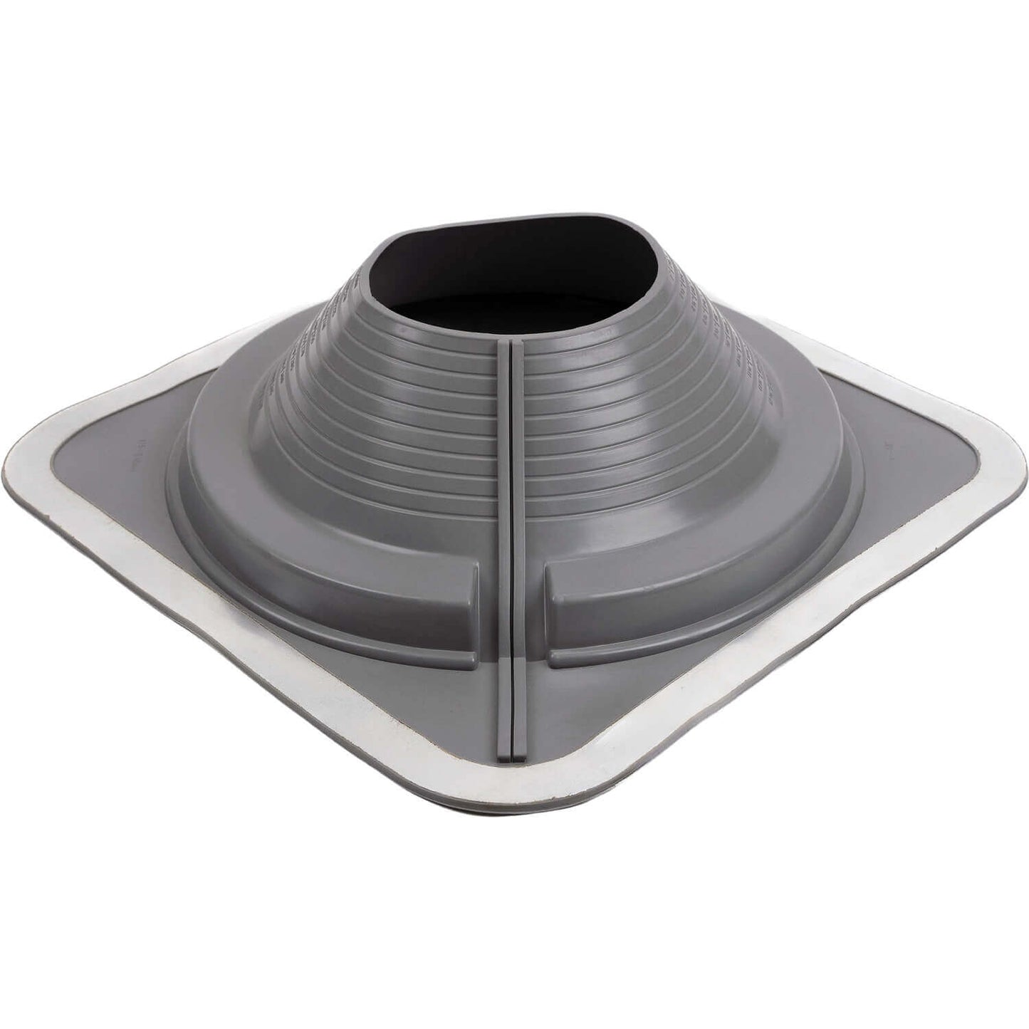 GRAY DEKTITE SQUARE BASE COMBO PIPE FLASHING BOOT: EPDM Square Base Flexible Pipe Flashing Dektite