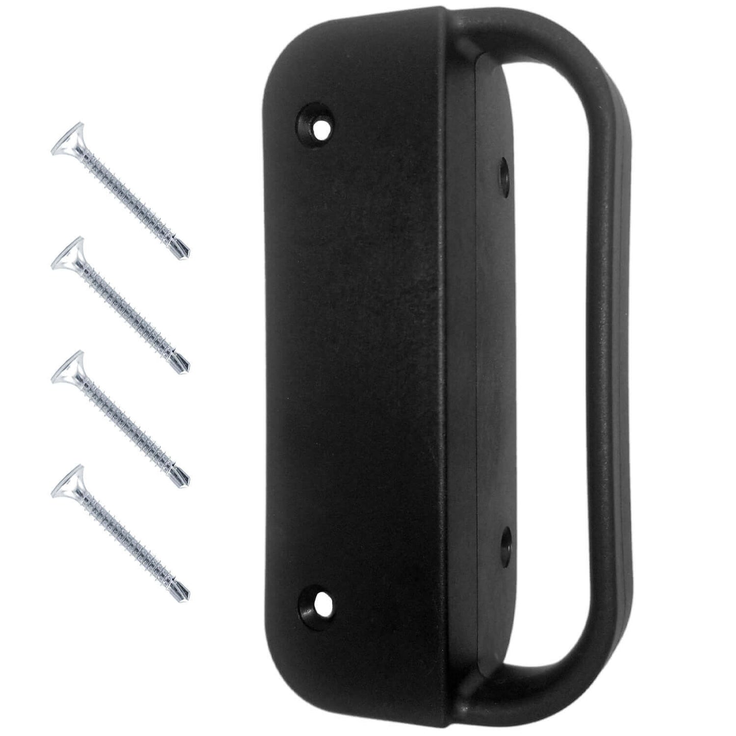 Universal NYLON GATE HANDLE -BLACK: Pull works with Wood, Metal, or Vinyl gates