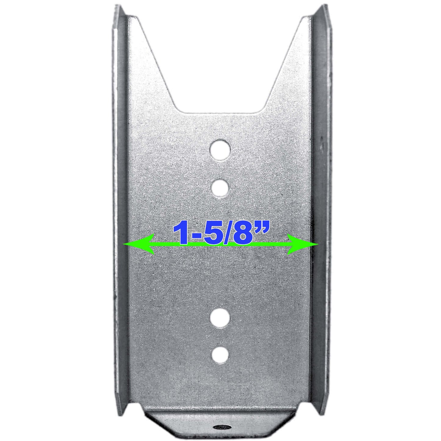 Wood Fence Rail Bracket For 2x4 Dimensional Lumber. Galvanized Steel to Resist Rusting