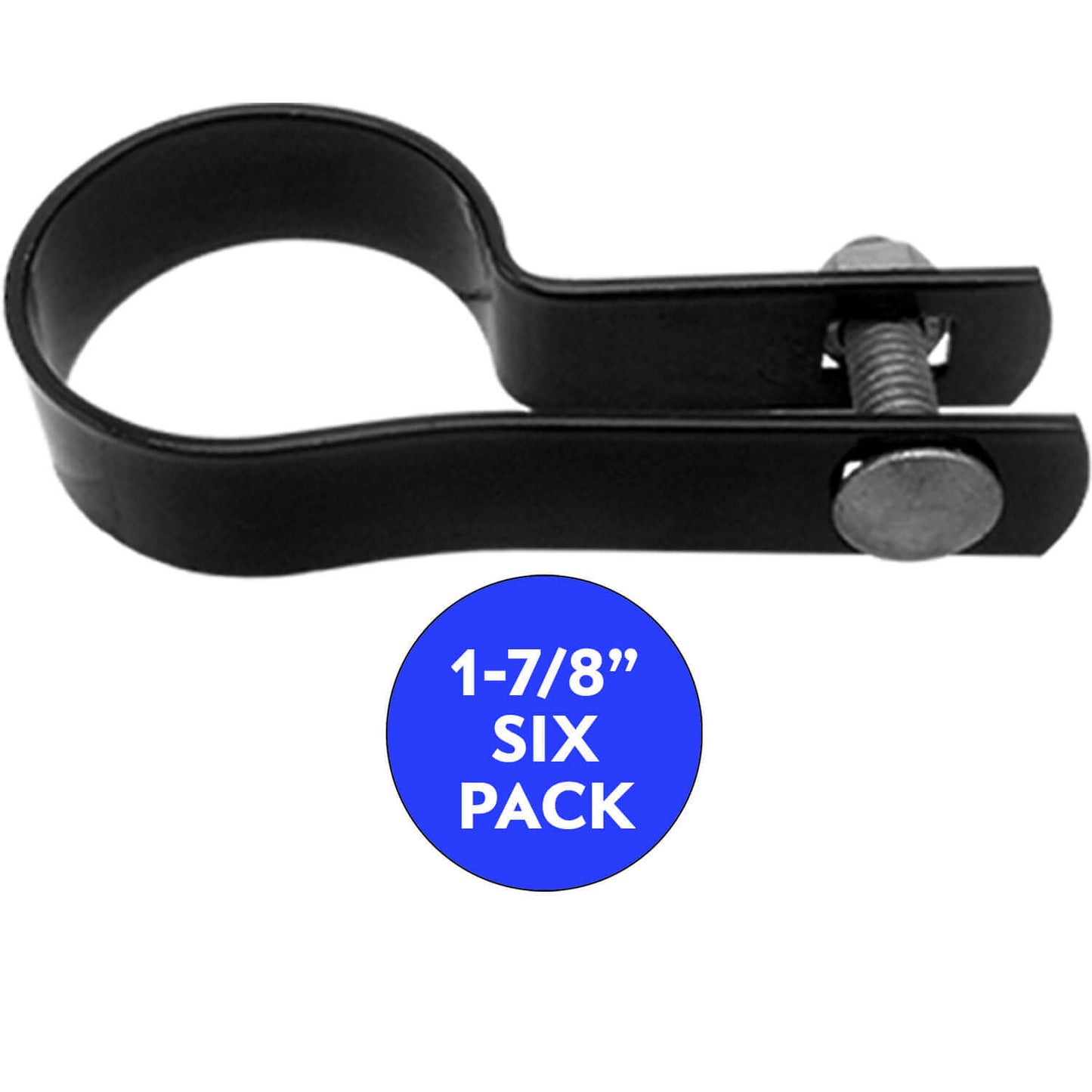 Tension Bands for Chain Link Fence - BLACK Powder Coated Chain Link Tension Band