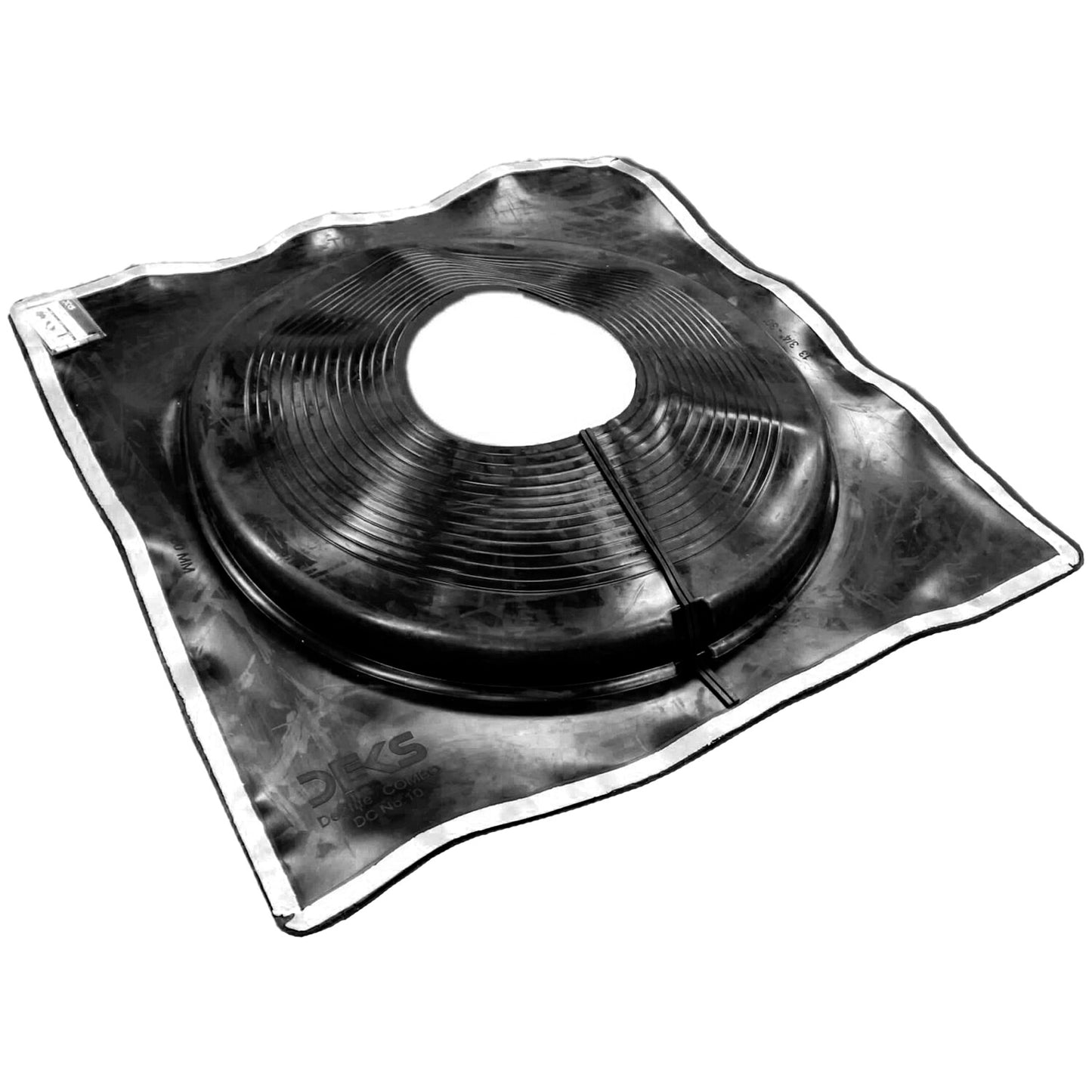 BLACK SQUARE BASE COMBO PIPE FLASHING BOOT: EPDM Square Base Flexible Pipe Flashing