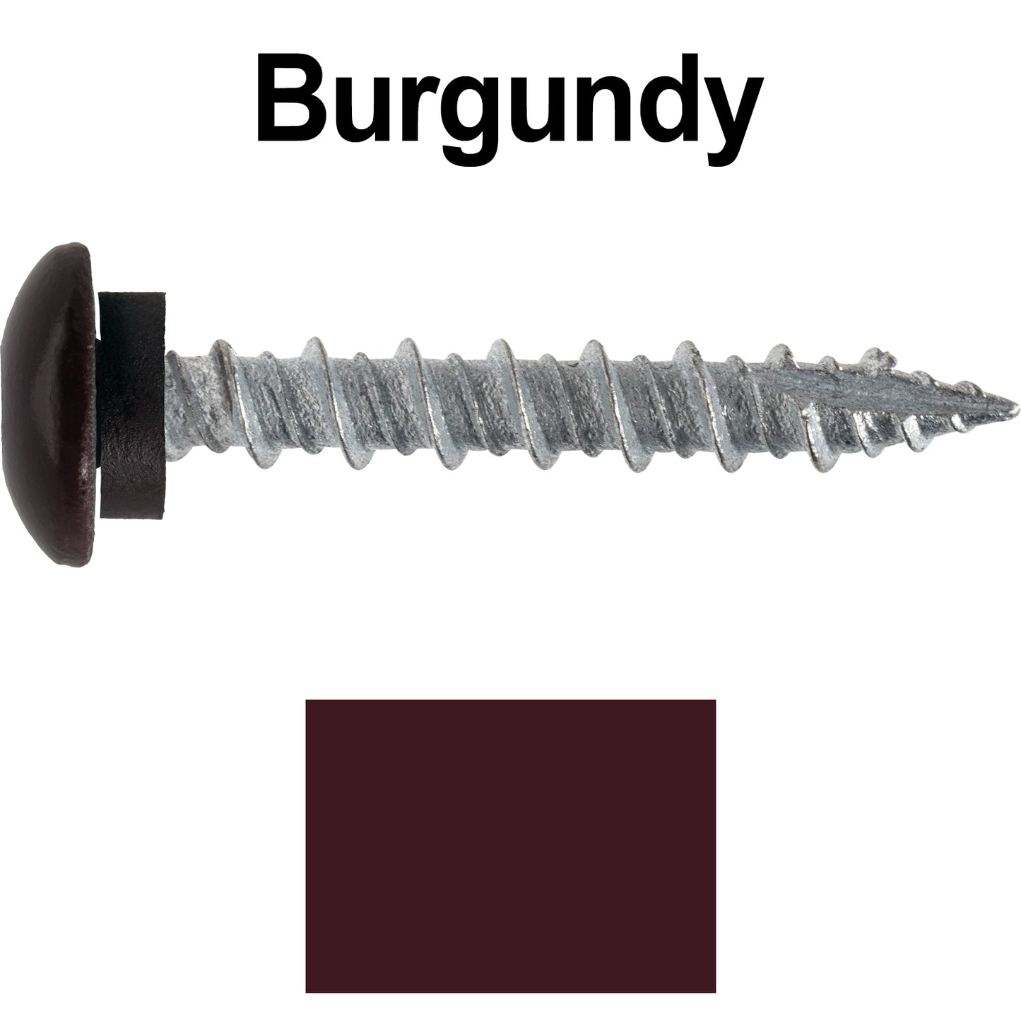 10 x 1-1/2” LOW PROFILE Star Head Roofing Screws - HI-LO Thread - Metal To Wood - T25 Torx Drive Head - EPDM washer