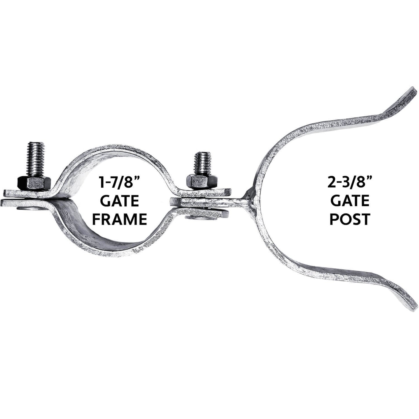 Chain Link Fence Gate Fork Latch - Fence Gate Latch - Galvanized Fence Gate Latch With Hole for Padlock