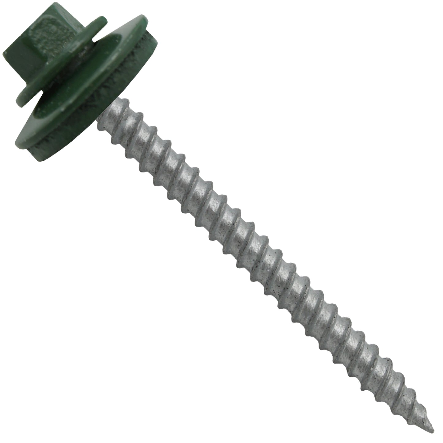 12 x 2-1/2" Metal ROOFING SCREWS - Hex Washer Head - Self starting/self tapping - EPDM washer. Colored head.