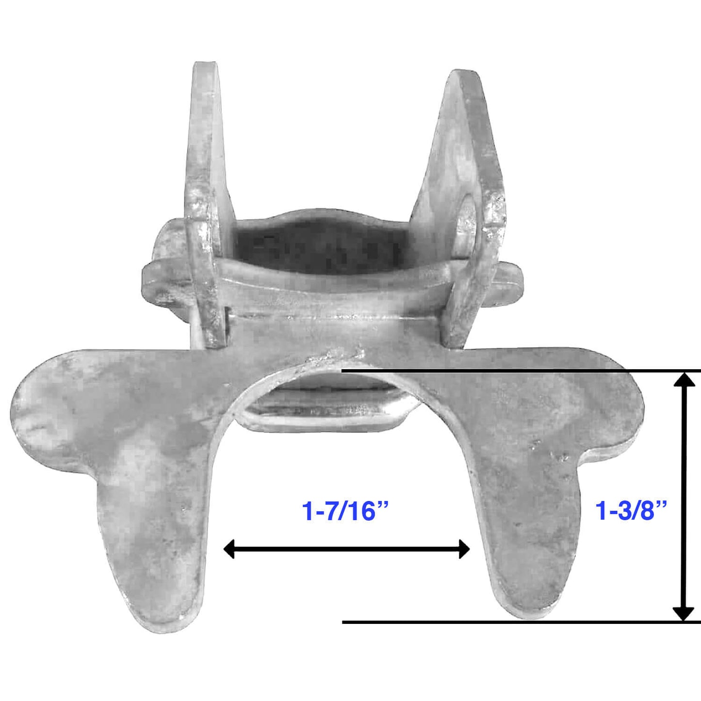 Kennel Gate Latch for Dog Kennel. Fits 1-3/8" Gate Frame & 1-3/8" Gate Post. Made of galvanized steel to prevent rust and corrosion
