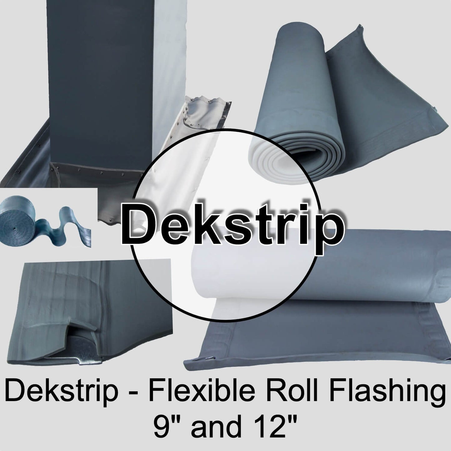 DEKSTRIP FLEXIBLE PIPE FLASHING - EPDM Flexible Pipe Flash Dekstrip(one-size-fits-all) Roof Jack Pipe Boot onsite adjustable,attaches easily with roof screws