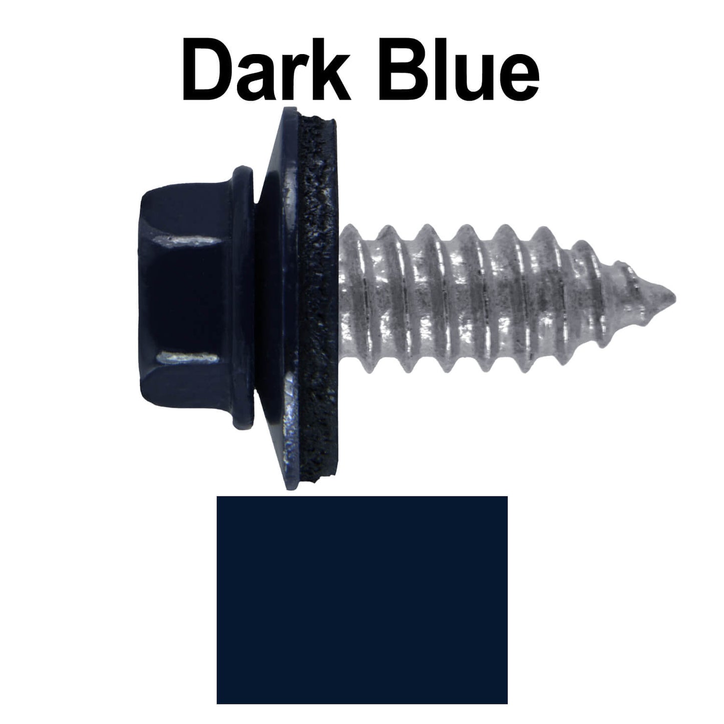 17 x 3/4" Metal Roofing Screws - Metal Panel to Metal Purlins and Recovery Screws - Hex Washer Head - EPDM washer.