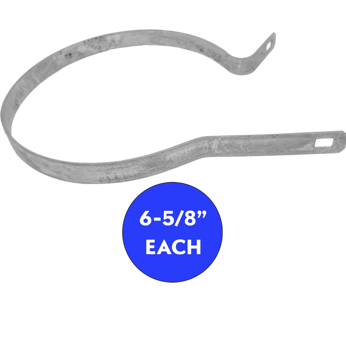 Tension Band for Chain Link Fence - Manufactured from Galvanized Steel to Prevent Rust. Tension Bands Wrap Around the Pipe on the Fence and Attach to a Tension Bar Holding the Chain Link Mesh