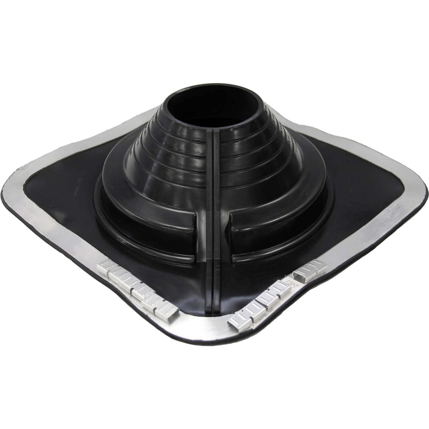 BLACK SQUARE BASE COMBO PIPE FLASHING BOOT: EPDM Square Base Flexible Pipe Flashing
