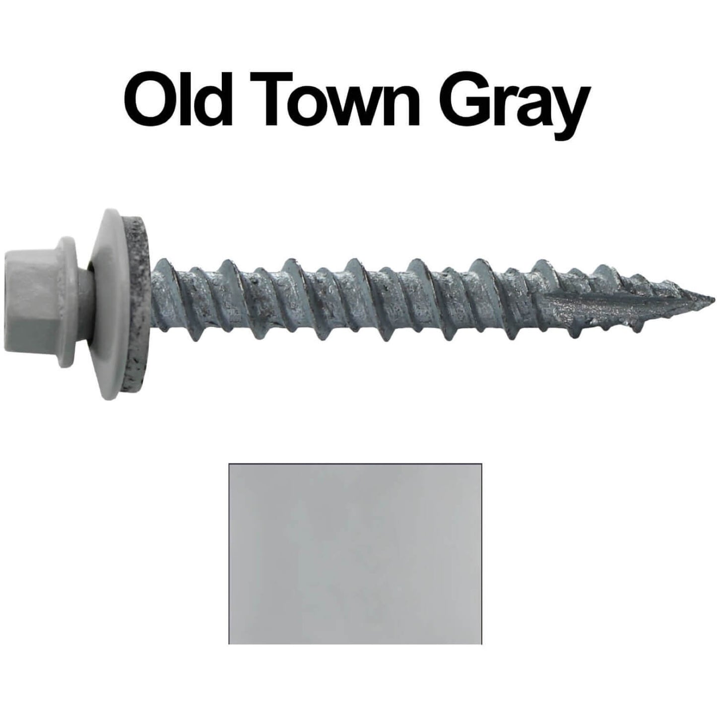 #10 x 1-1/2" Metal ROOFING SCREWS - Hex Washer Head - Self starting/self tapping - EPDM washer. Colored head.