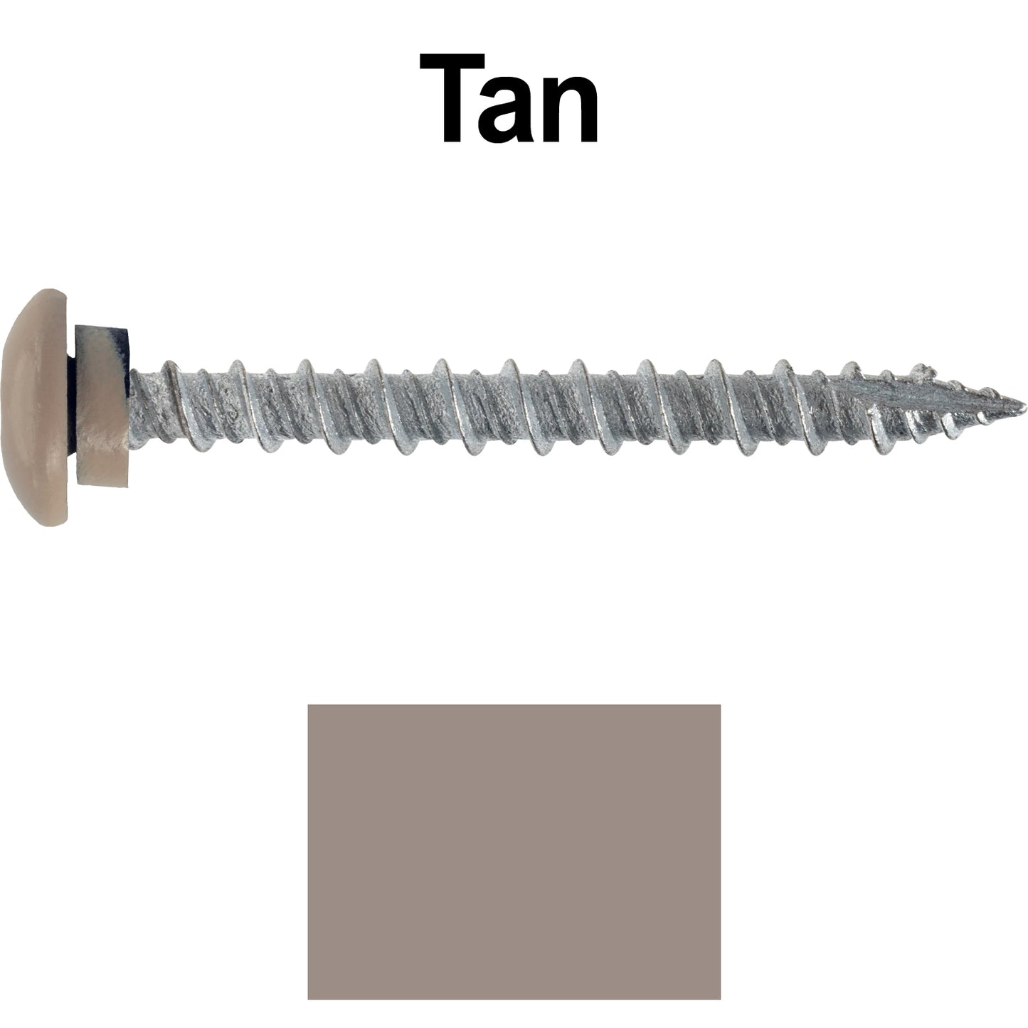 10 x 2" LOW PROFILE Star Head Roofing Screws - HI-LO Thread - Metal To Wood - T25 Torx Drive Head - EPDM washer.