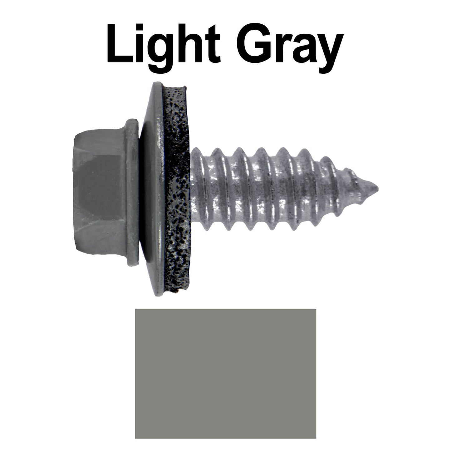 17 x 3/4" Metal Roofing Screws - Metal Panel to Metal Purlins and Recovery Screws - Hex Washer Head - EPDM washer.