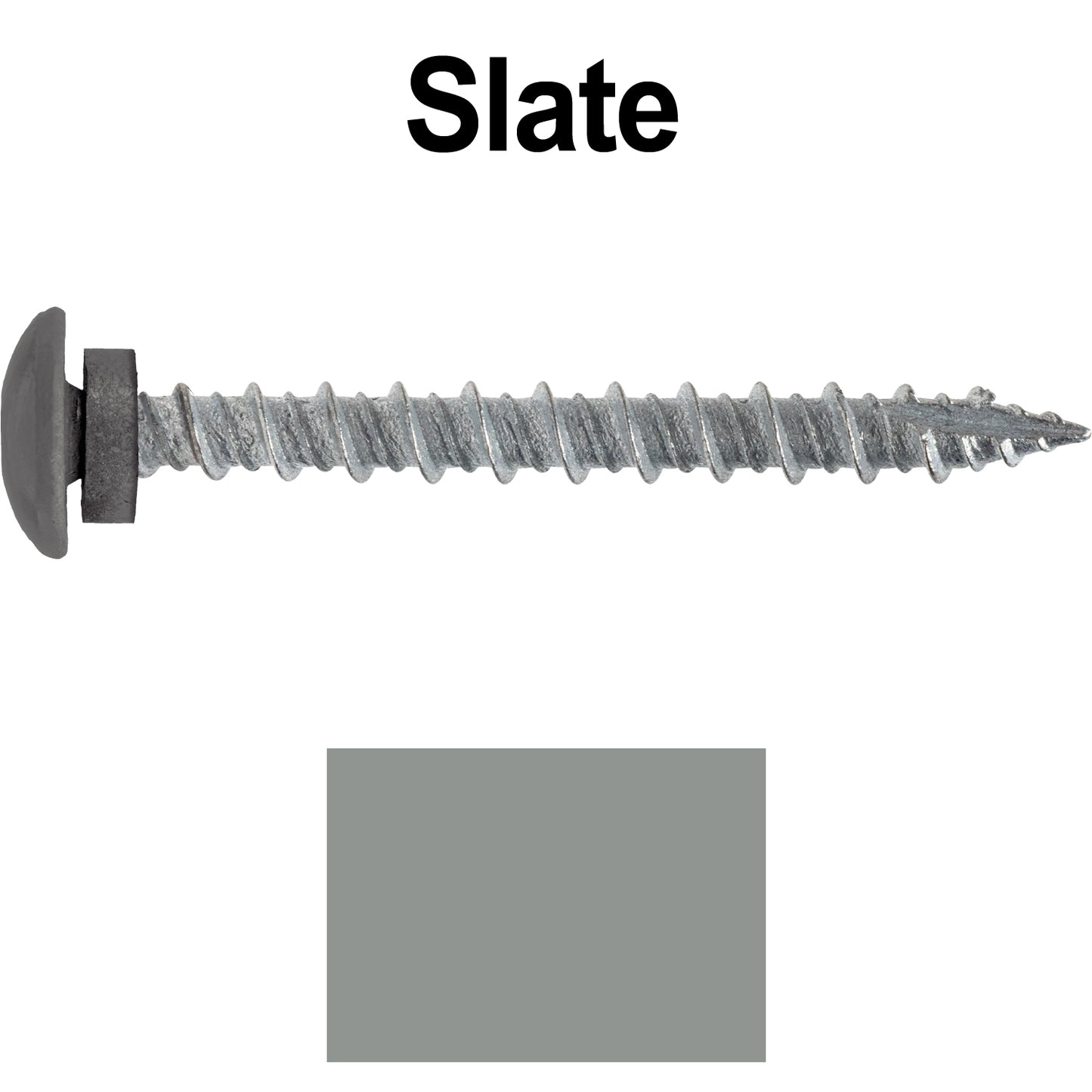 10 x 2" LOW PROFILE Star Head Roofing Screws - HI-LO Thread - Metal To Wood - T25 Torx Drive Head - EPDM washer.