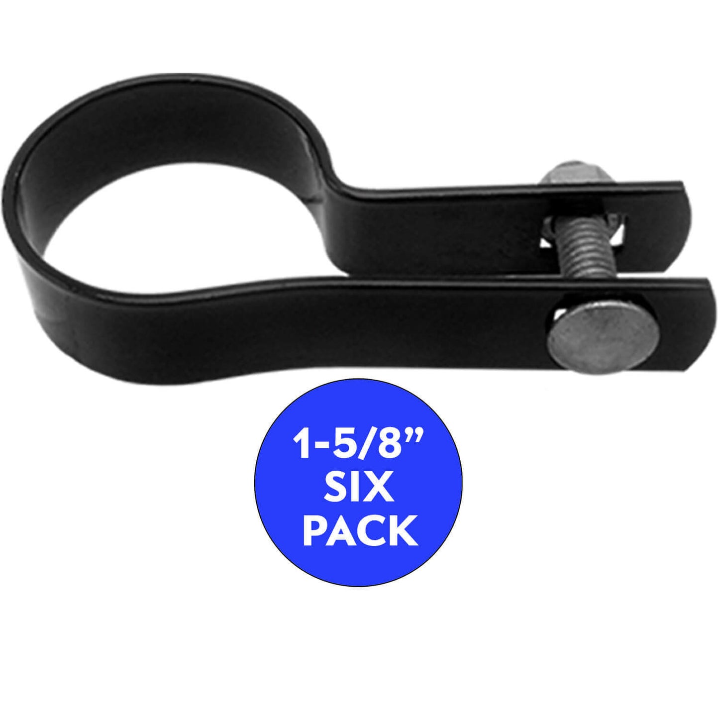 Tension Bands for Chain Link Fence - BLACK Powder Coated Chain Link Tension Band