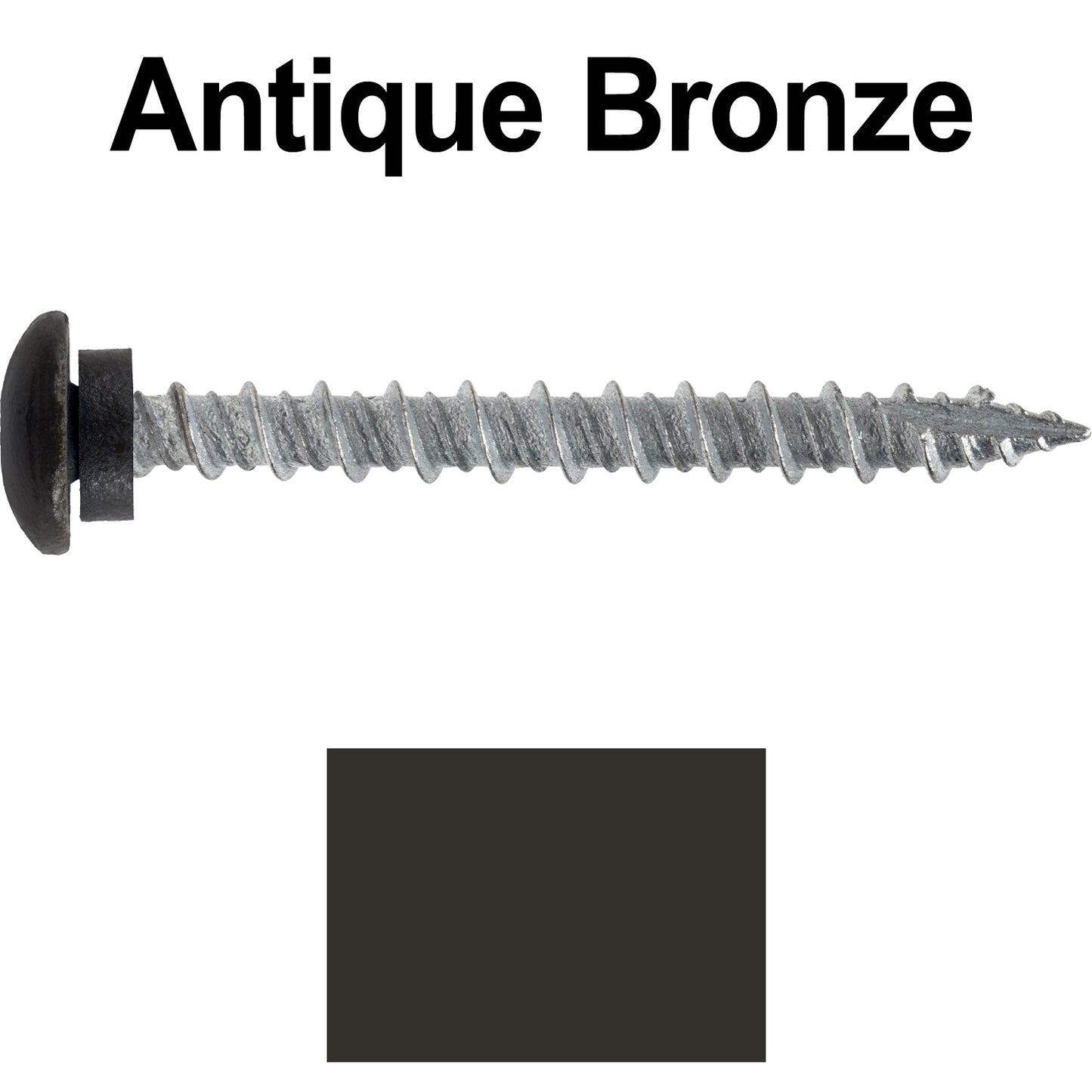 10 x 2" LOW PROFILE Star Head Roofing Screws - HI-LO Thread - Metal To Wood - T25 Torx Drive Head - EPDM washer.