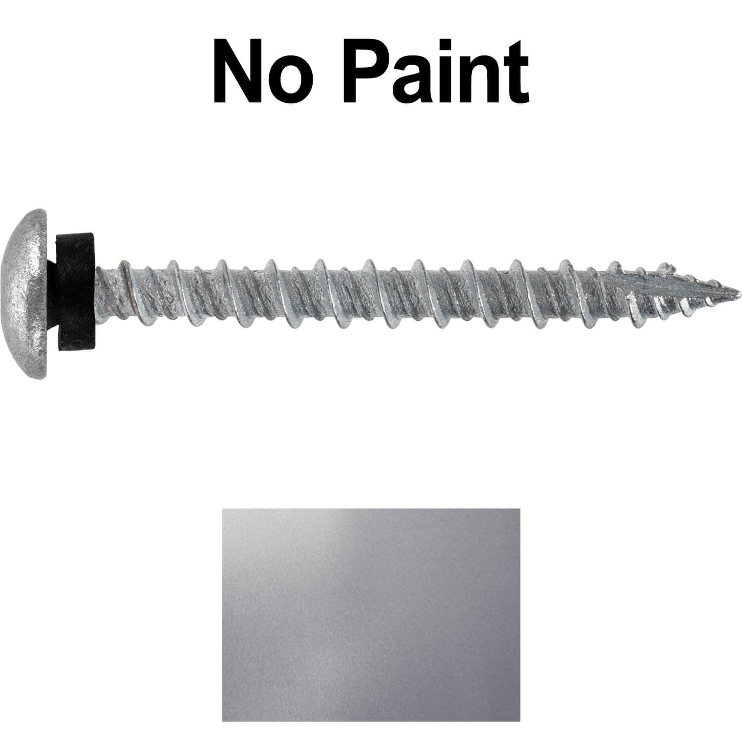 10 x 2" LOW PROFILE Star Head Roofing Screws - HI-LO Thread - Metal To Wood - T25 Torx Drive Head - EPDM washer.