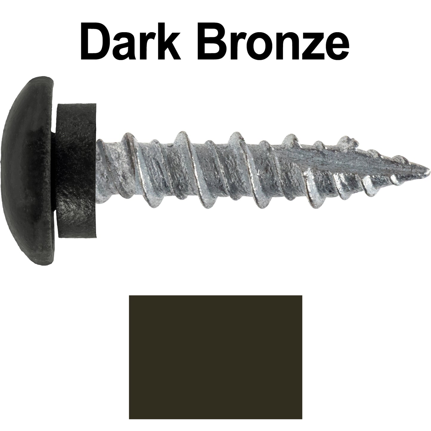 10 X 1" - LOW PROFILE Star Head Roofing Screws - HI-LO Thread - Metal To Wood - T25 Torx Drive Head - EPDM washer.