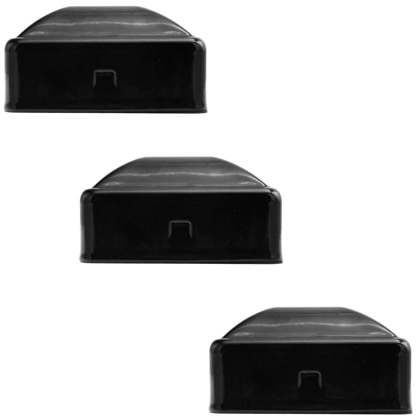 Ornamental Iron Fence Post Cap for Wrought Iron Fences - Ornamental Wrought Iron Fence Post Caps are BLACK in 3 Different Sizes