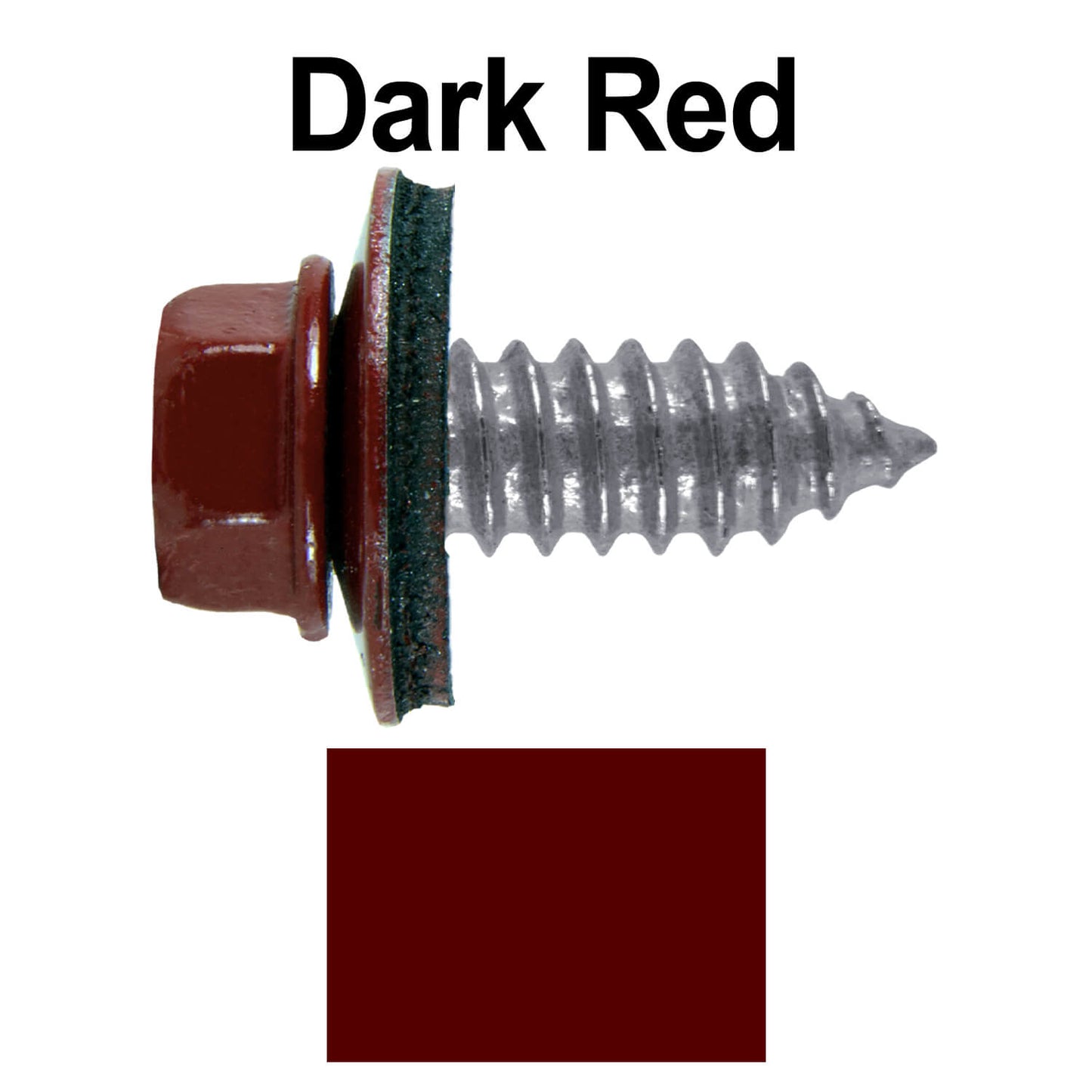 17 x 3/4" Metal Roofing Screws - Metal Panel to Metal Purlins and Recovery Screws - Hex Washer Head - EPDM washer.
