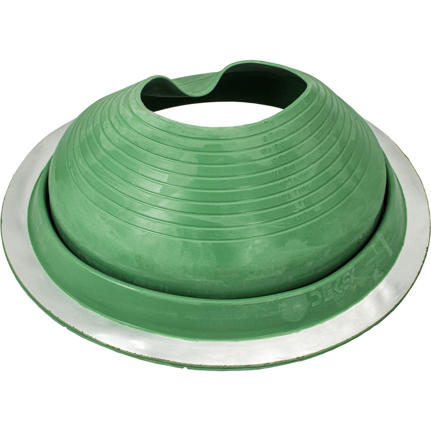 Dektite Round EPDM Pipe Flashings in Multiple Colors and Three Different Sizes. Continuous Service Temperature Ranges of -58F to 239F (EPDM)