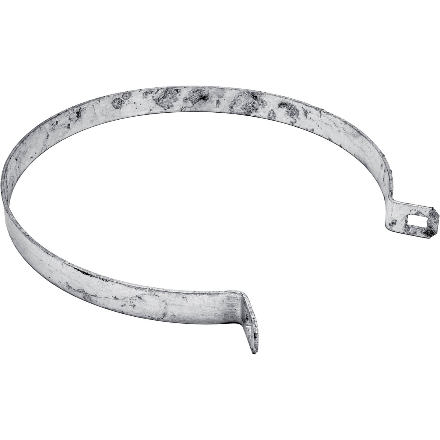 Brace Band for Chain Link Fence - Galvanized Chain Link Brace Band. Attach Rail Ends to terminal post, corner fence post, end fence post, gate fence post or gate frame