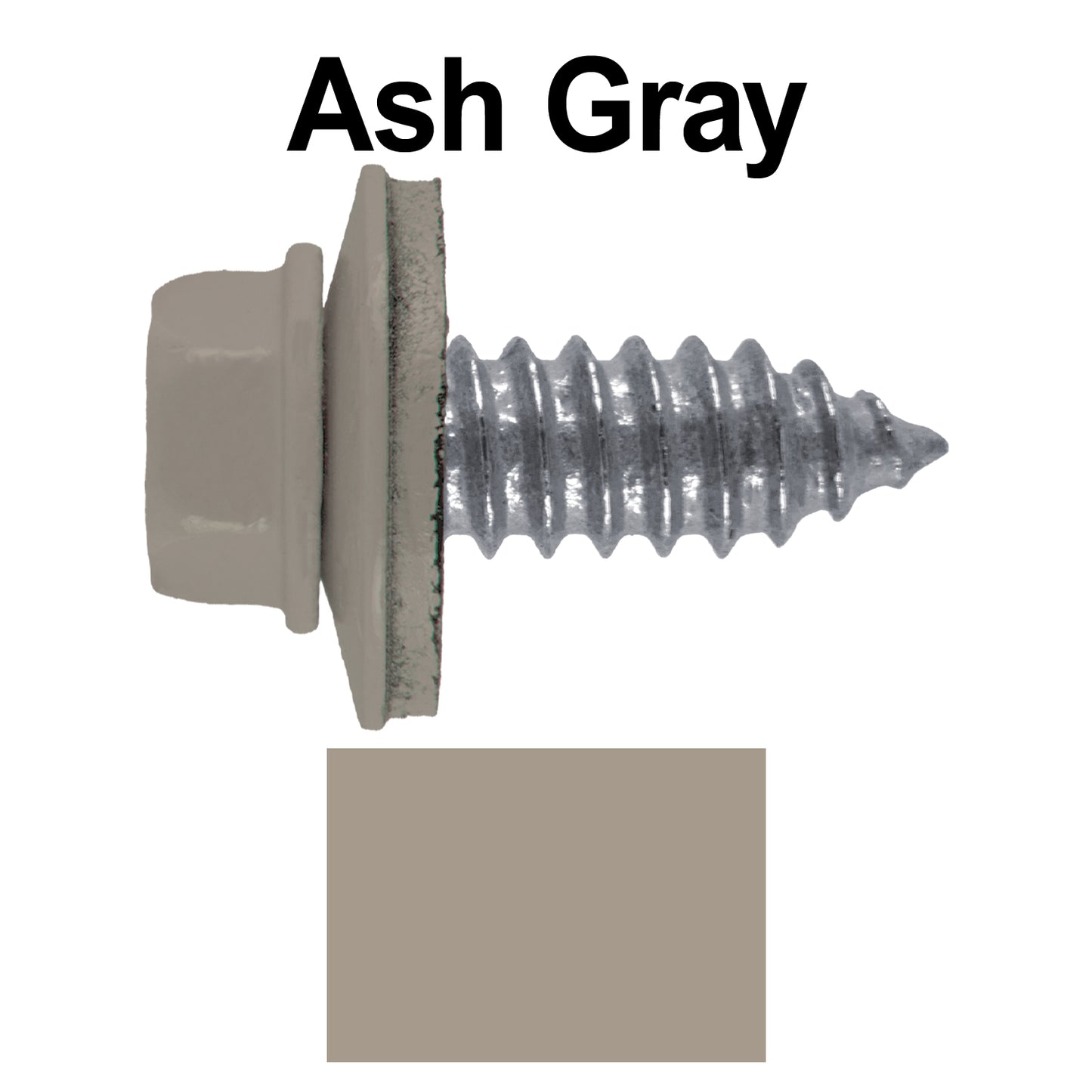 17 x 3/4" Metal Roofing Screws - Metal Panel to Metal Purlins and Recovery Screws - Hex Washer Head - EPDM washer.