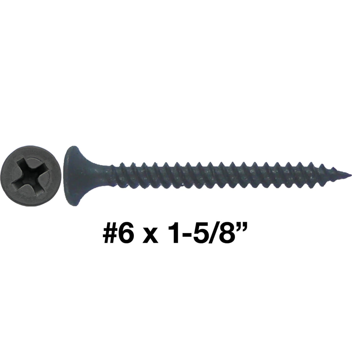 Gray Phosphate Fine Thread Drywall Screws- Gypsum board, Sheetrock, Plasterboard Screws. Use for all purpose wood screws.