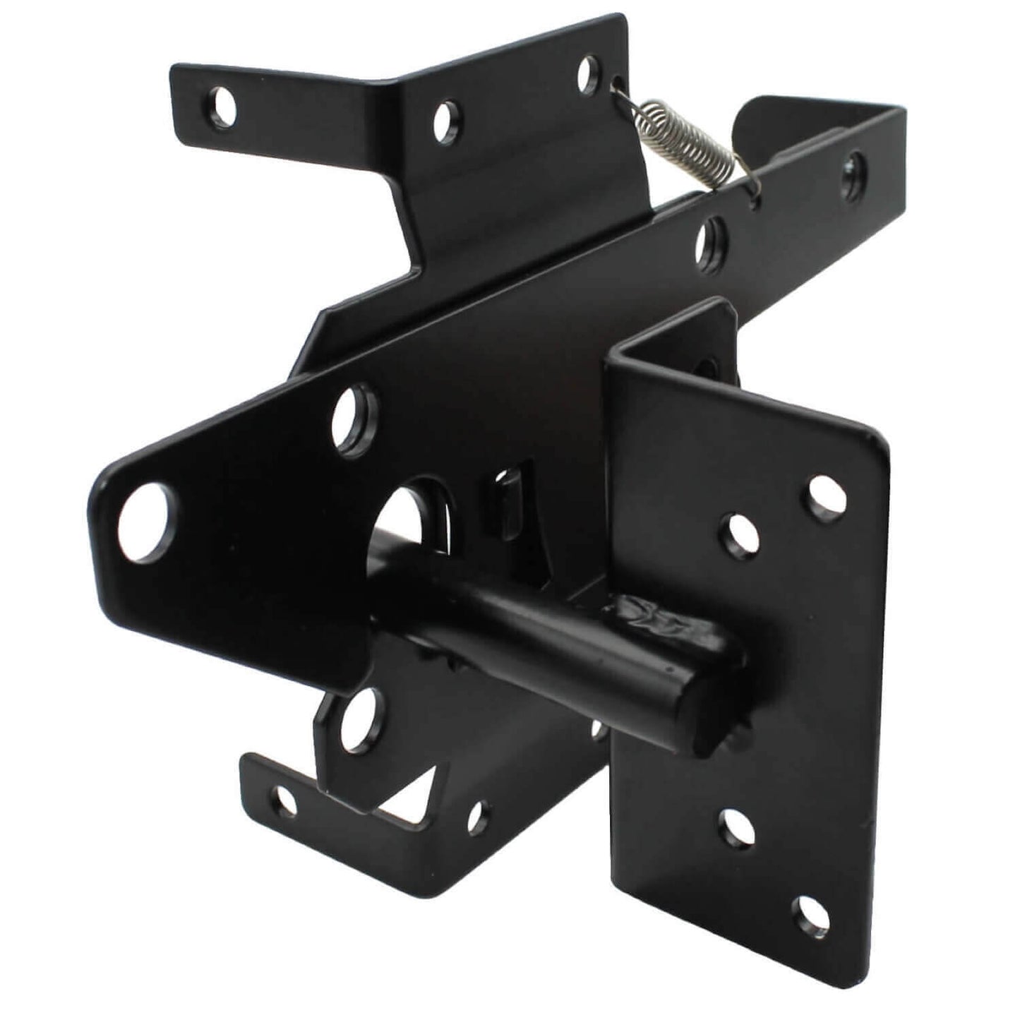 Vinyl Gate Latch for Vinyl, Wood, PVC etc Fencing. Fence Gate Latch w/Mounting Hardware - Gate Latches have a 90 Degree Bracket Resulting in a Positive Latch to Gate Connection
