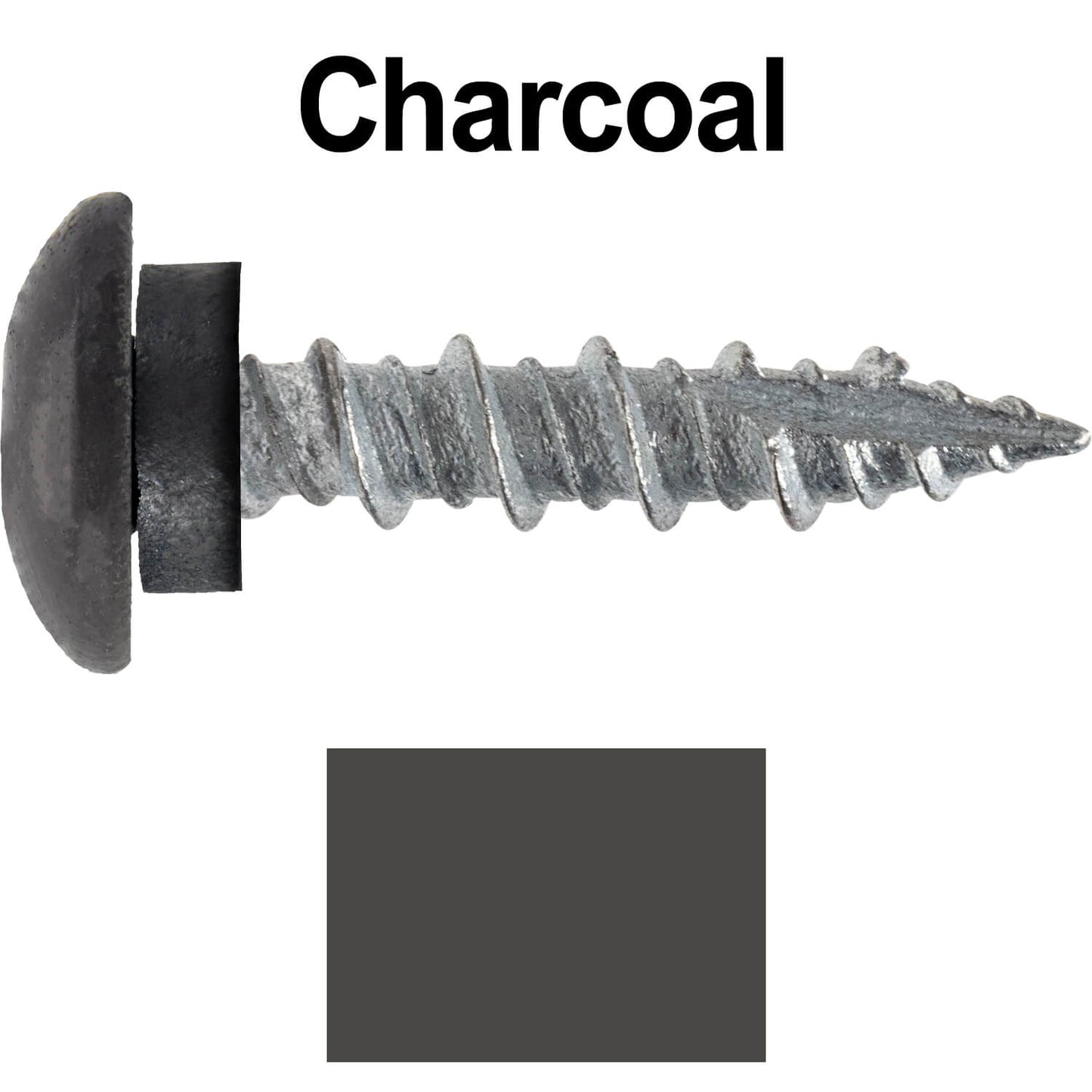 10 X 1" - LOW PROFILE Star Head Roofing Screws - HI-LO Thread - Metal To Wood - T25 Torx Drive Head - EPDM washer.