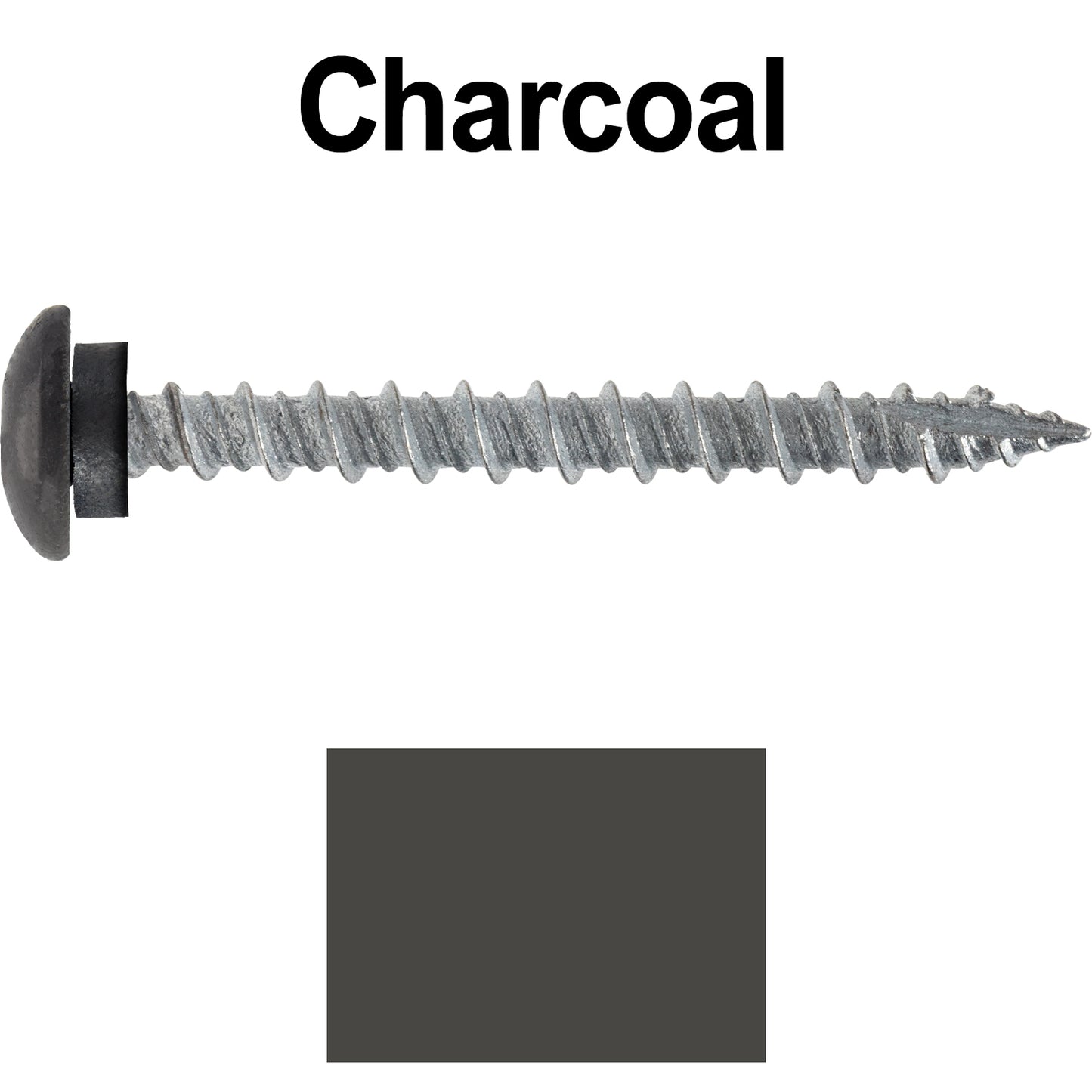 10 x 2" LOW PROFILE Star Head Roofing Screws - HI-LO Thread - Metal To Wood - T25 Torx Drive Head - EPDM washer.