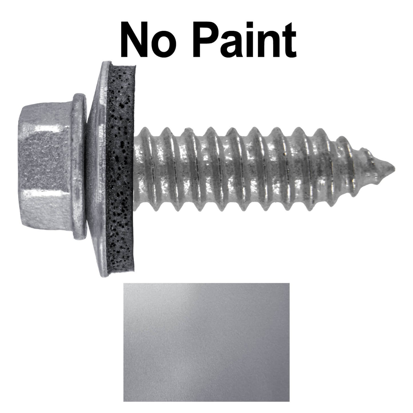17 x 1" Metal Roofing Screws - Metal Panel to Metal Purlins and Recovery Screws - Hex Washer Head - EPDM washer.
