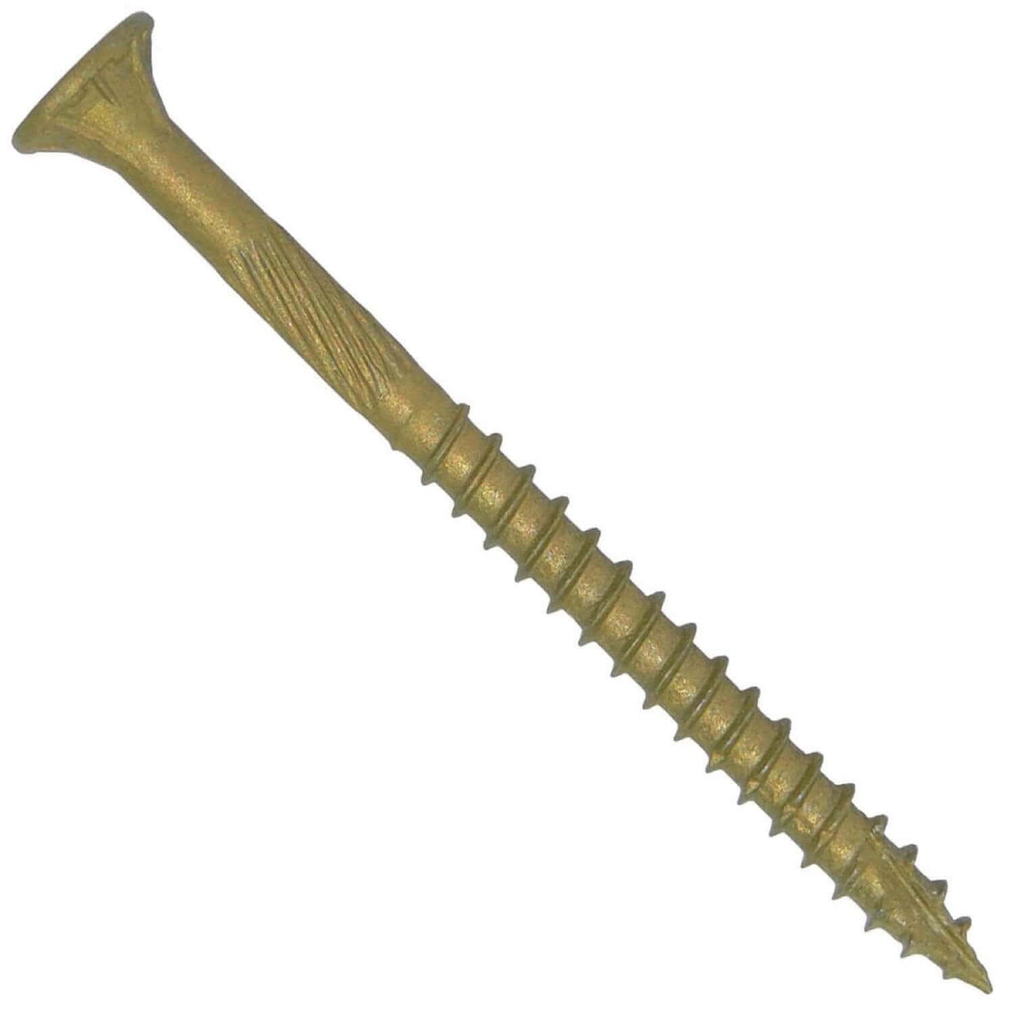 #9 x 1-1/2" - 3-1/8" Bronze Exterior Coated Wood Screw Torx/Star Drive Head - Multipurpose Exterior Coated Torx/Star Drive Wood Screws