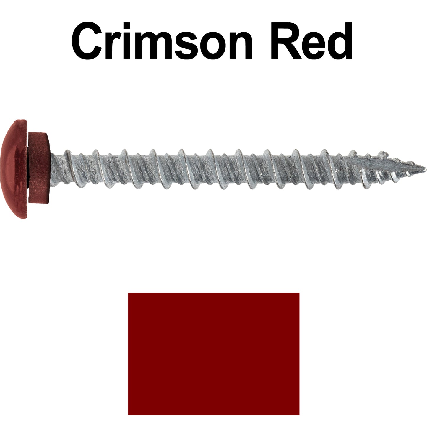 10 x 2" LOW PROFILE Star Head Roofing Screws - HI-LO Thread - Metal To Wood - T25 Torx Drive Head - EPDM washer.