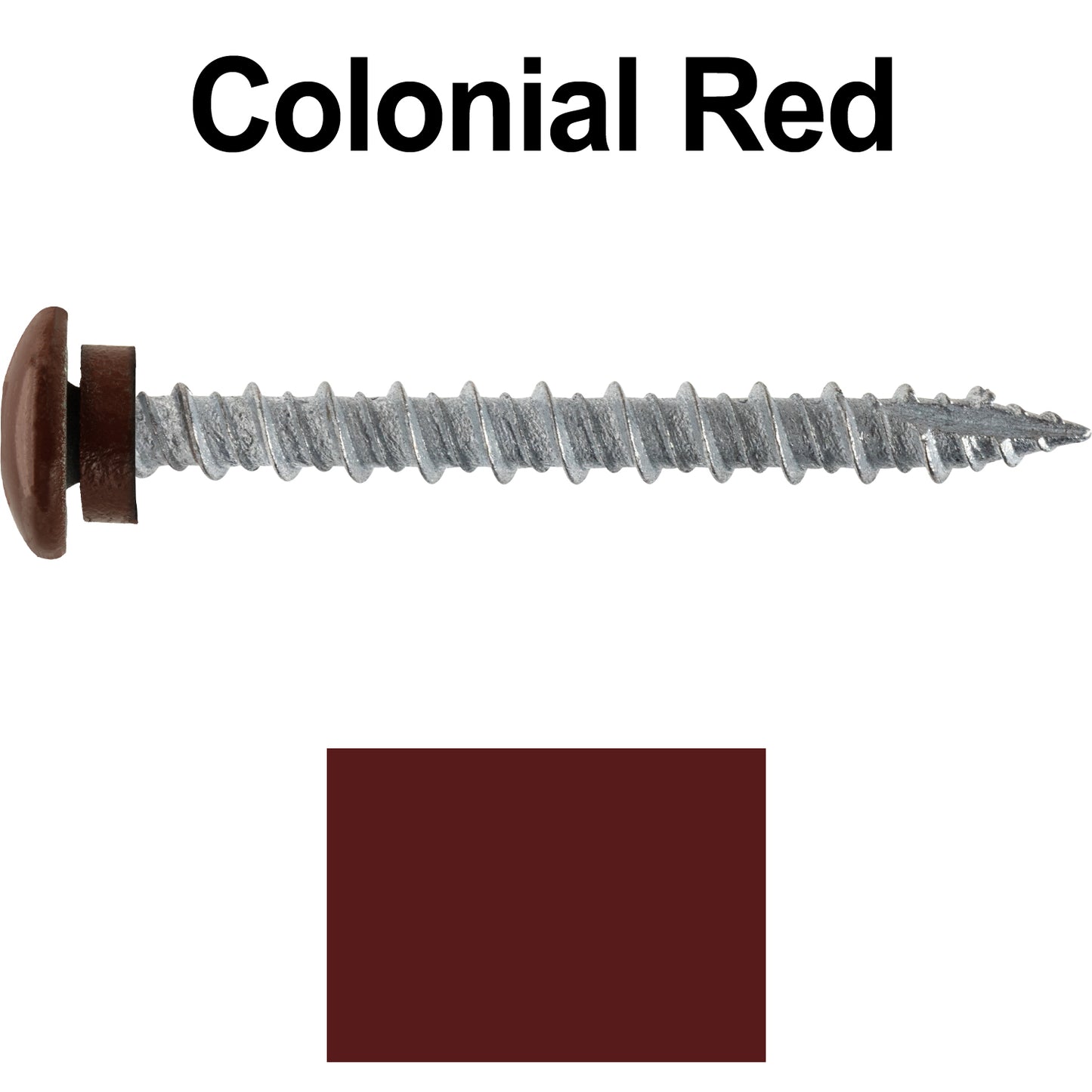 10 x 2" LOW PROFILE Star Head Roofing Screws - HI-LO Thread - Metal To Wood - T25 Torx Drive Head - EPDM washer.