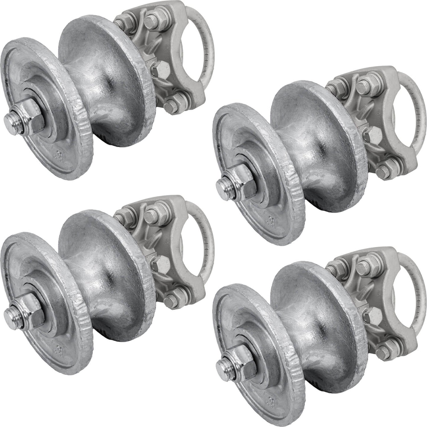 Cantilevered Gate Rollers, Cantilevered Rollers, Rolling Cantilever, Slide Gate Roller Hardware. Various Sizes From Mini 2-3/8" to 6-5/8"