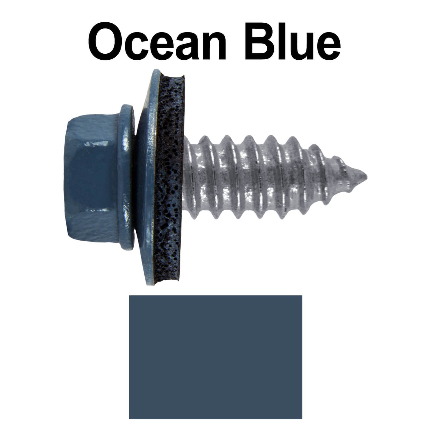 17 x 3/4" Metal Roofing Screws - Metal Panel to Metal Purlins and Recovery Screws - Hex Washer Head - EPDM washer.
