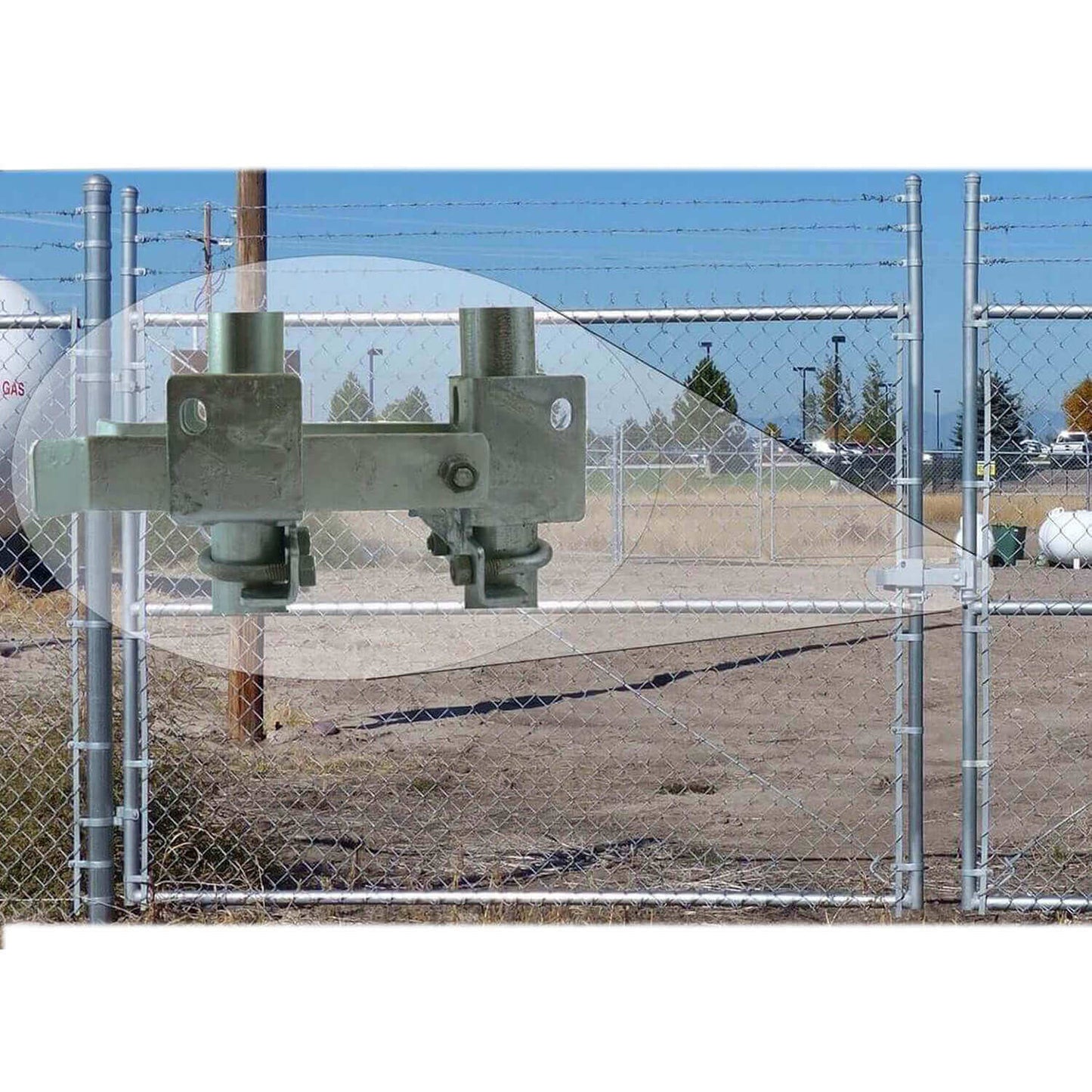 Strong Arm Double Gate Latch - Latches Two Gates Together without the Need of a Drop Rod