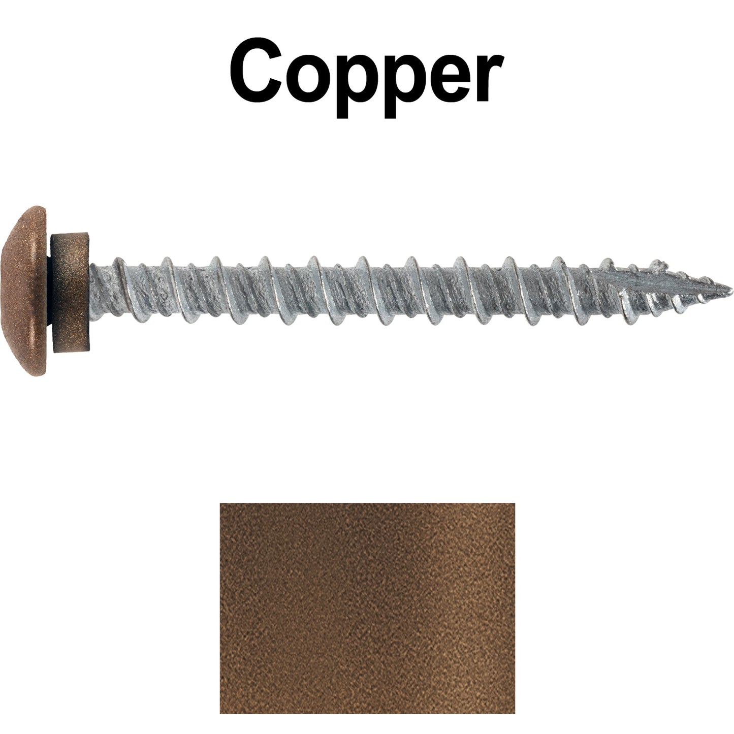 10 x 2" LOW PROFILE Star Head Roofing Screws - HI-LO Thread - Metal To Wood - T25 Torx Drive Head - EPDM washer.