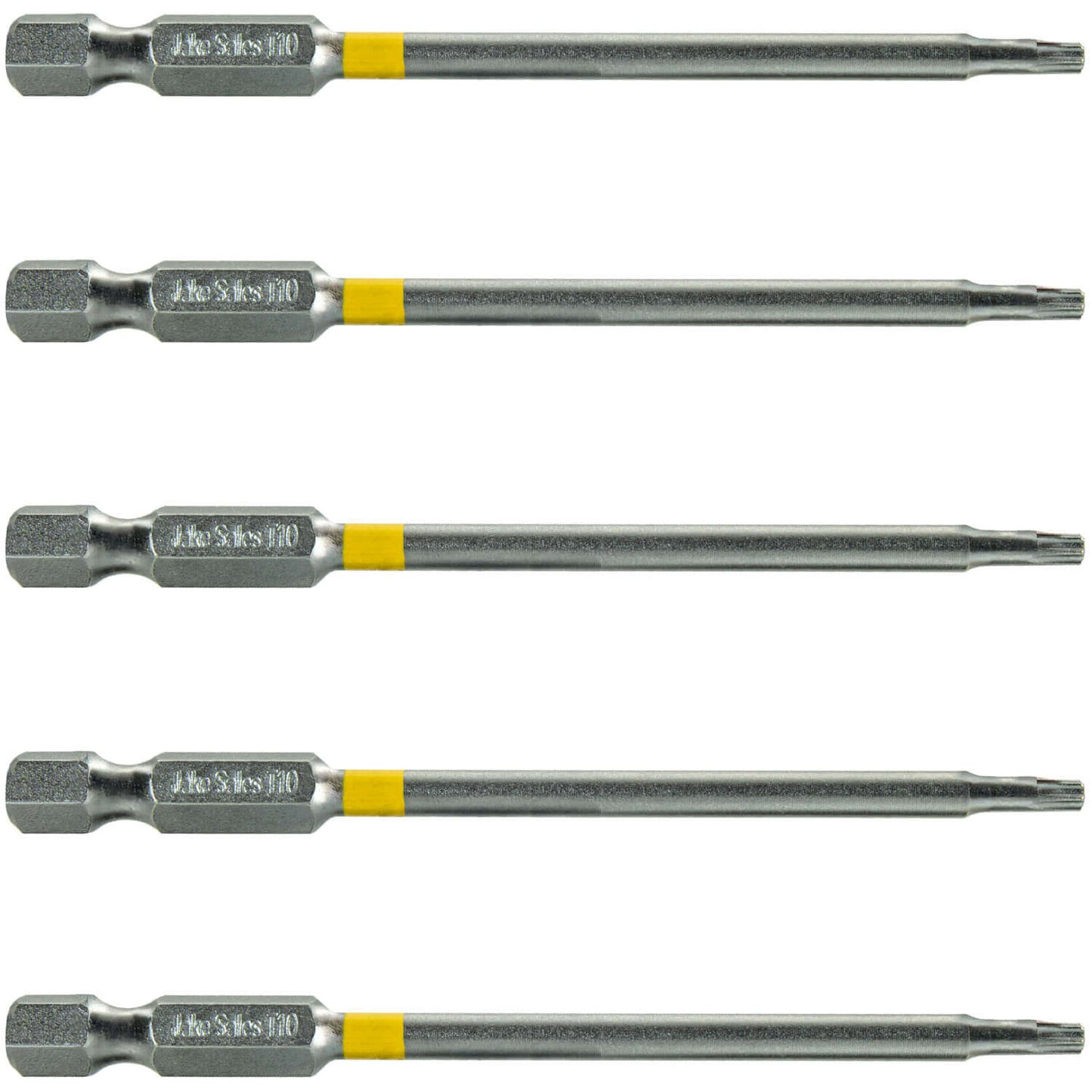 T10 (T-10) Torx/Star Driver Bit - Color Coded Torx/Star Drive Bit for Screws and Fasteners Requiring T10 (T-10) Size Bits
