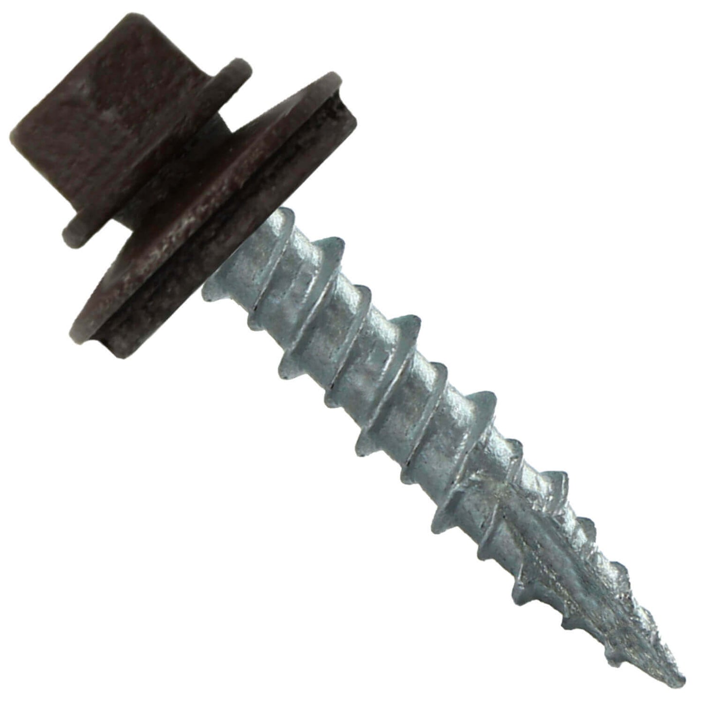 #10 x 1" Metal ROOFING SCREWS - Hex Washer Head - Self starting/self tapping - EPDM washer. Colored head.
