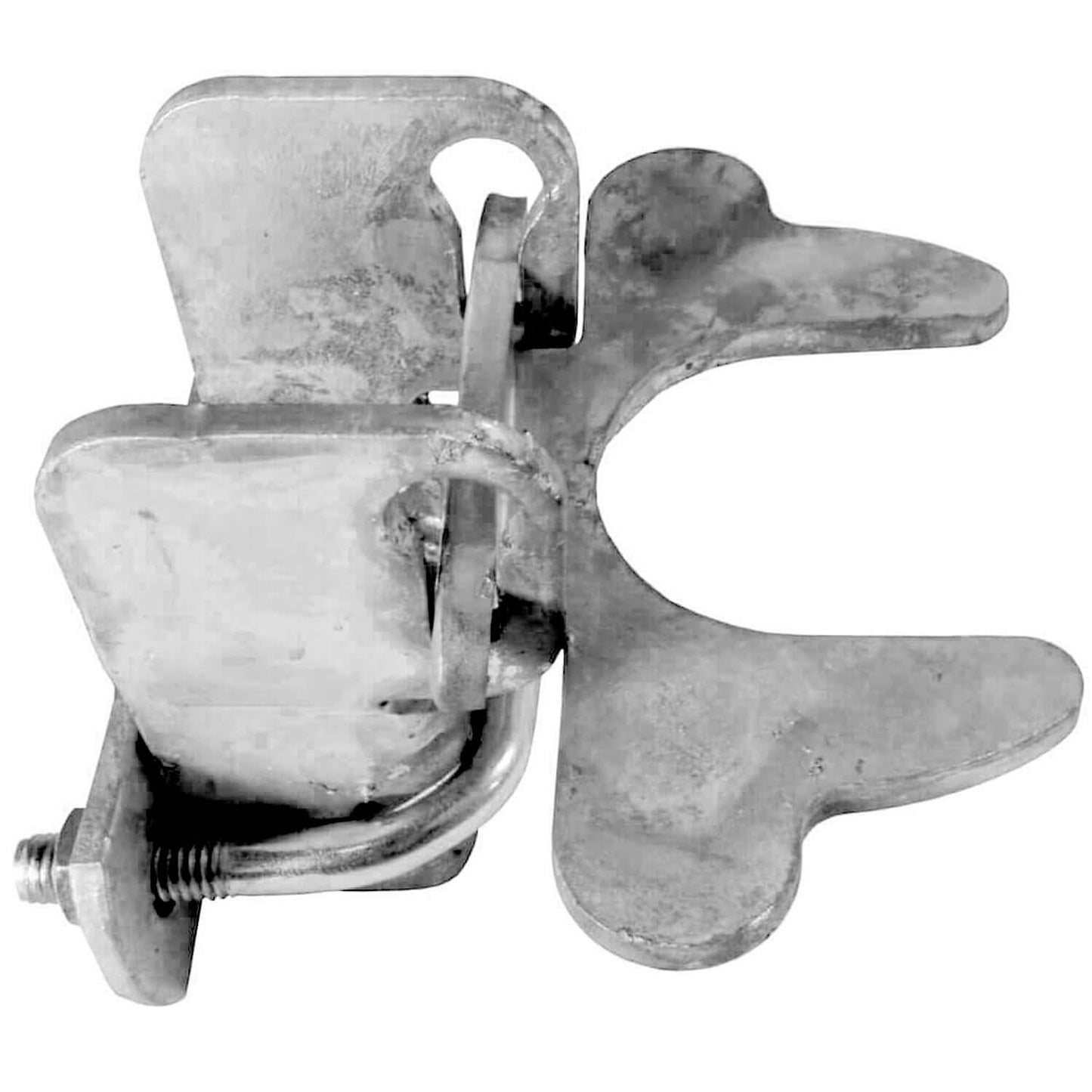 Kennel Gate Latch for Dog Kennel. Fits 1-3/8" Gate Frame & 1-3/8" Gate Post. Made of galvanized steel to prevent rust and corrosion