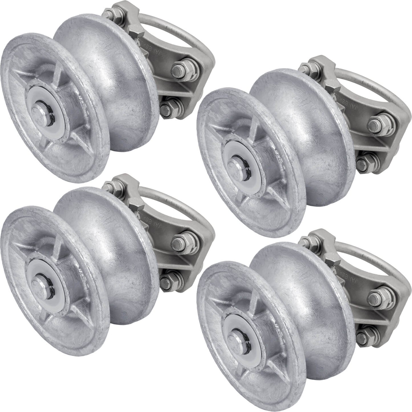 Cantilevered Gate Rollers, Cantilevered Rollers, Rolling Cantilever, Slide Gate Roller Hardware. Various Sizes From Mini 2-3/8" to 6-5/8"