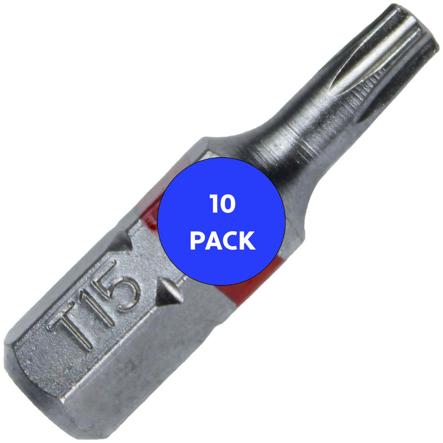 T15 (T-15) Torx/Star Driver Bit - Color Coded Torx/Star Drive Bit for Screws and Fasteners